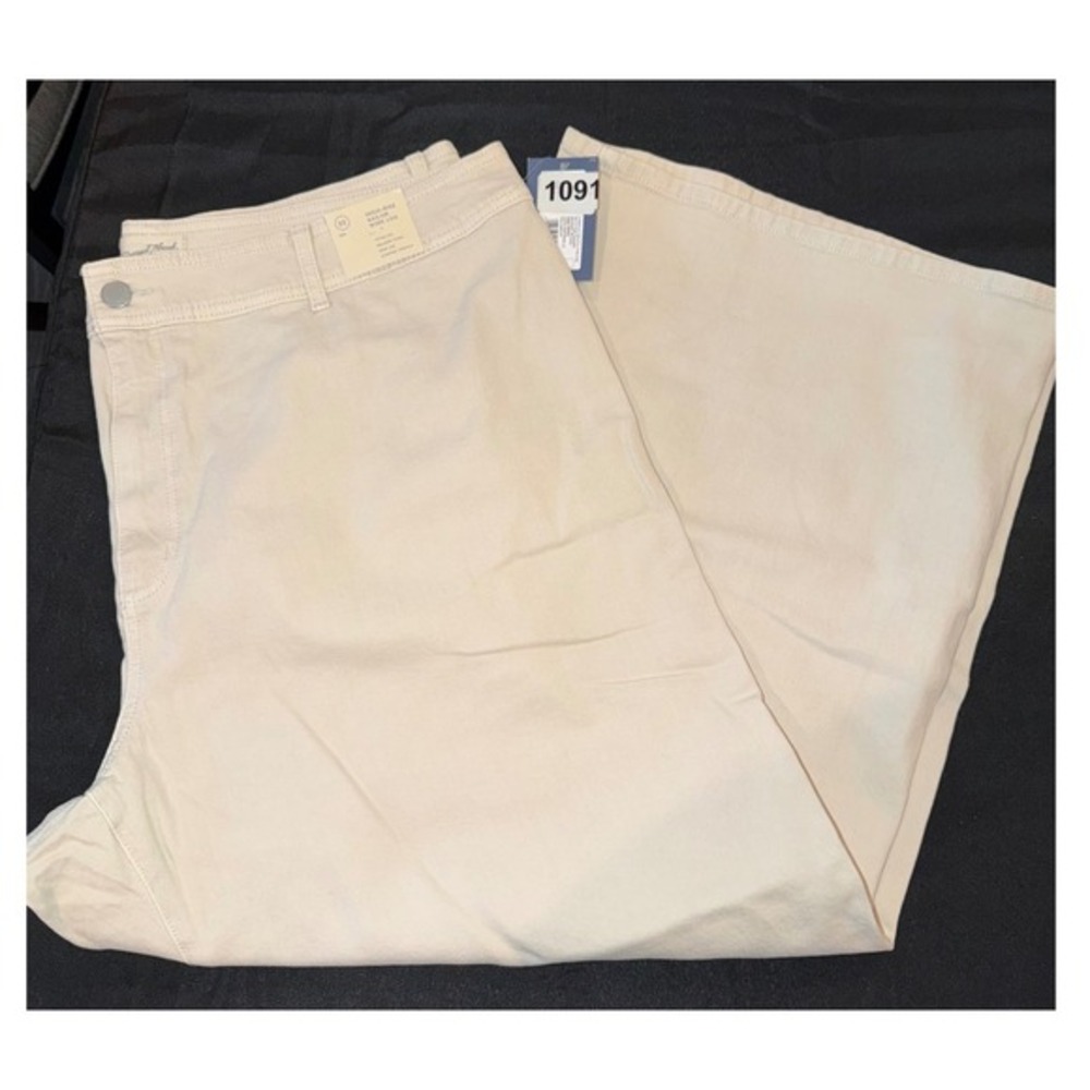 Universal Thread High Rise Sailor‎ Wide Leg Pants Beige Size 22